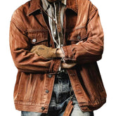 Bemalte Vintage Herren Jeansjacke